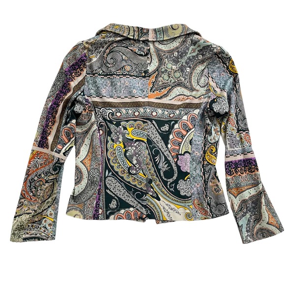 ETRO PAISLEY PRINT BLAZER JACKET WOMEN SIZE 2-4/EU42 - Picture 7 of 16